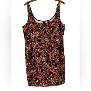 Wild Fable Corduroy Dress Size XL Ditsy Floral Mini Cute Fall